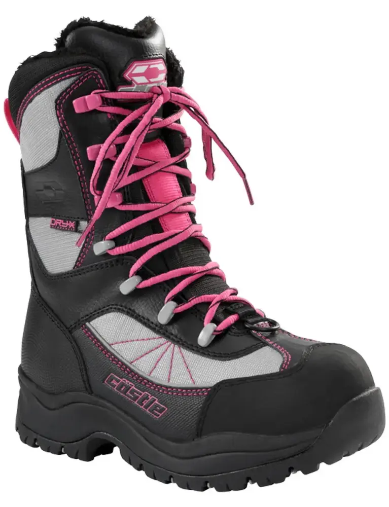 Castle X Force 2 Womens Snowmobile Boots Pink - MGW-14894
