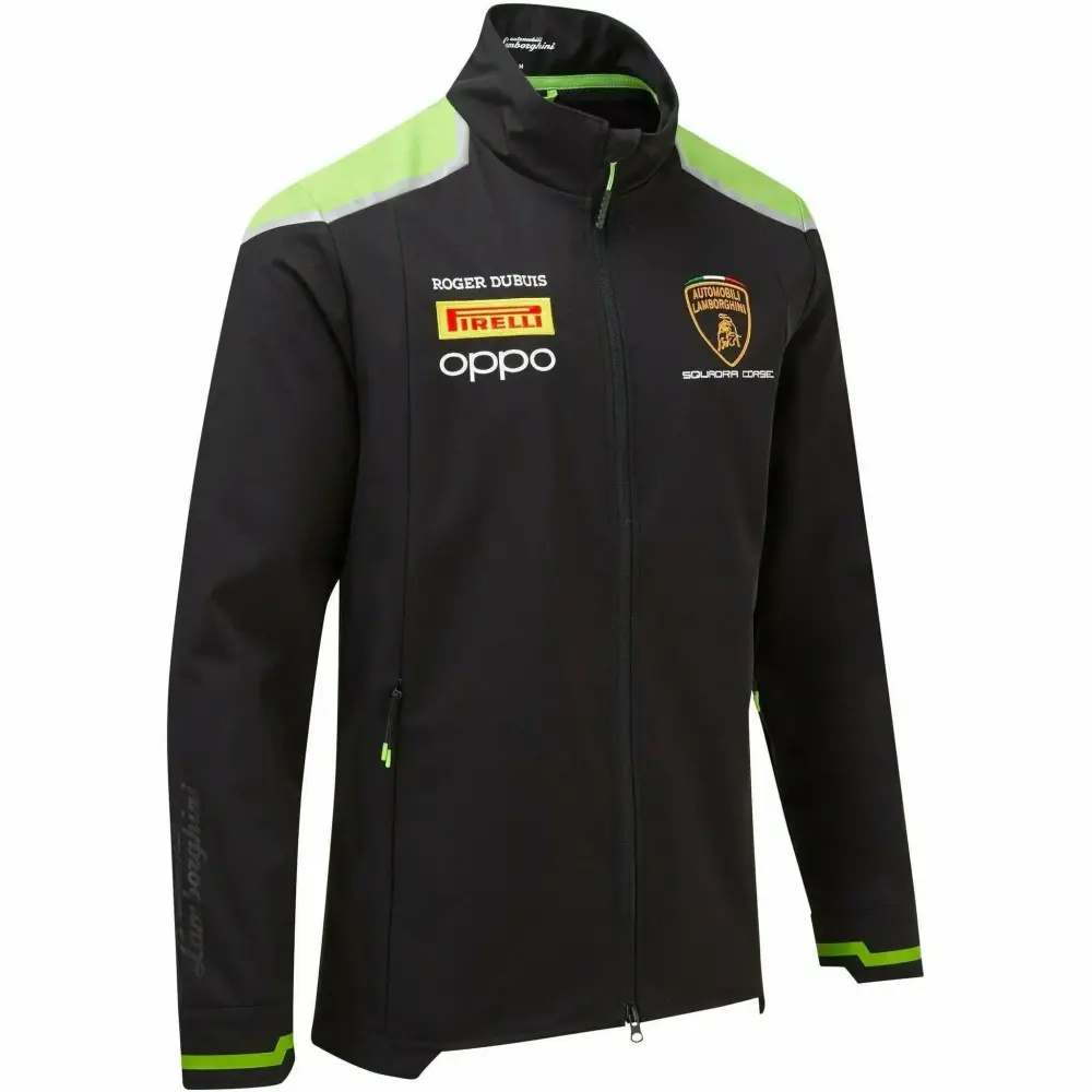 Automobili Lamborghini Squadra Corse Men's Team Softshell Jacket Black