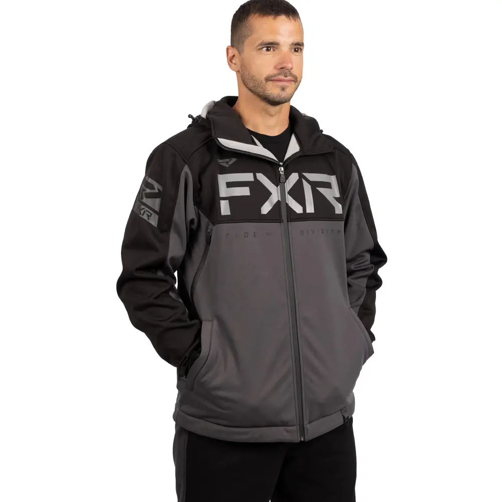 FXR Black Ops Helium Ride Softshell Jacket Waterproof Breathable HydrX Fleece - Medium 220912-1010-10