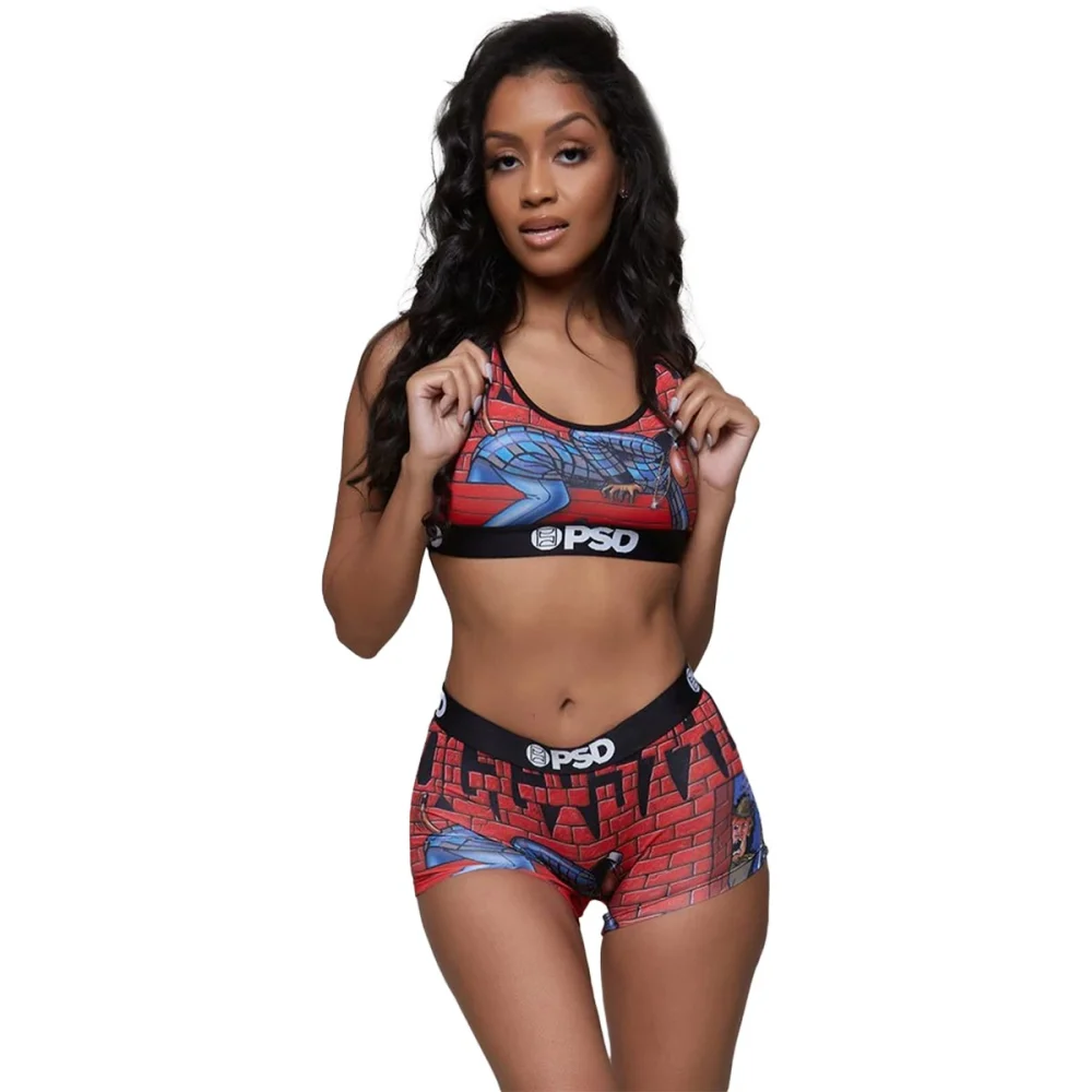 PSD Death Row Doggy Style Sports Bra Women's Top Underwear Refurbished Gym Wear