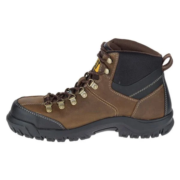 CAT Men's Threshold Waterproof Steel-Toe Work Boot Brown Size 9.5 Medium P90935
