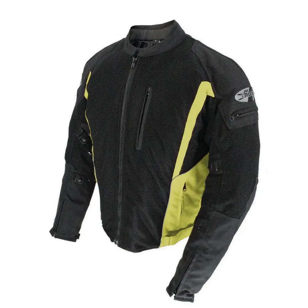 Joe Rocket Analog Men's Street Motorcycle Jackets - Black/Hi-Viz / Small