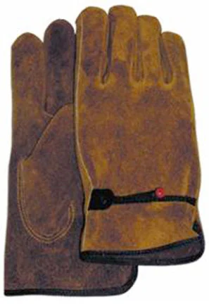 Medium Tan Suede Gloves for Men and Women - Soft and Durable