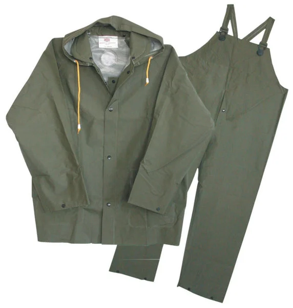 Boss 3PR0300GL Rain Suit Green Large for Outdoor Work Protection