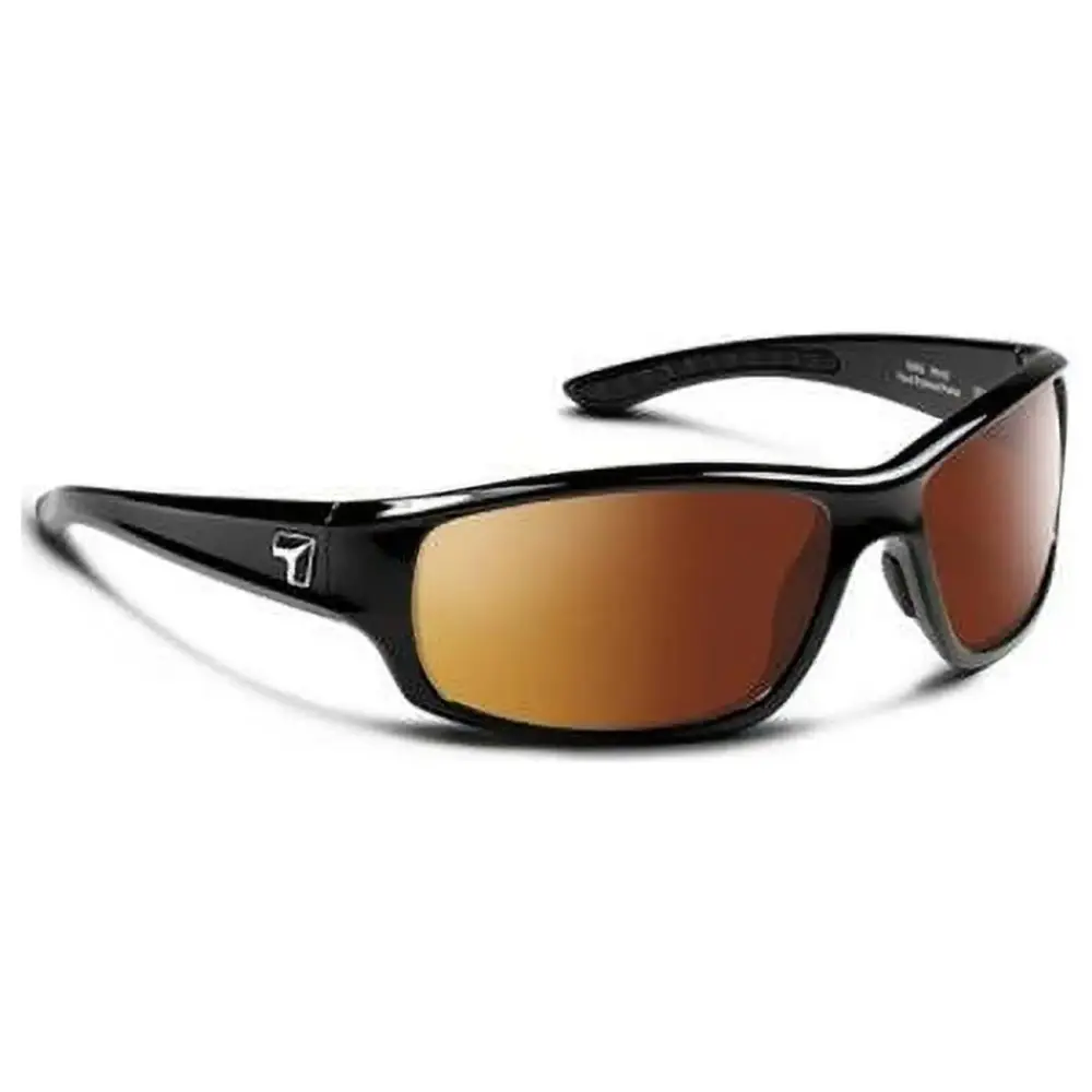 Rake Sharp View Copper Sunglasses- Glossy Black - Medium & Extra Large