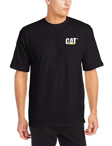 CAT Short Sleeve Trademark T-Shirt Black Extra-Large