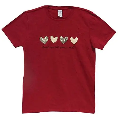 Red White & Blessed T-Shirt Heather Grey Small Christian Graphic Tee