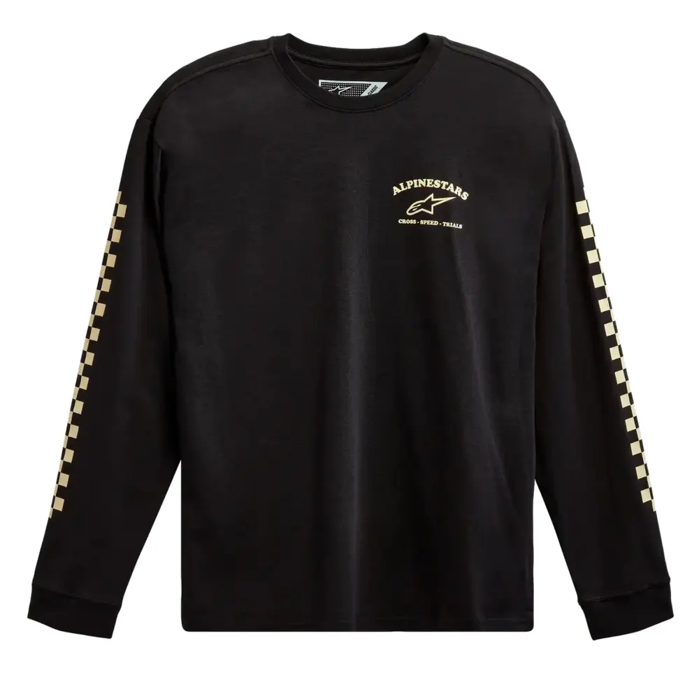 Alpinestars Sunday Long-Sleeve T-Shirt (Large. Black) - MGW-25266