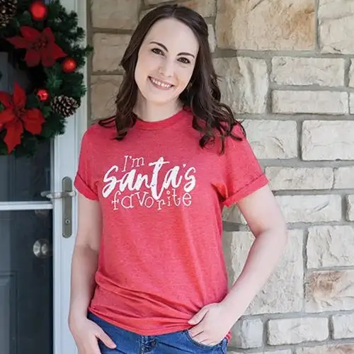 I Believe Christmas Holiday T-Shirt Heather Dark Green Small Festive Tee