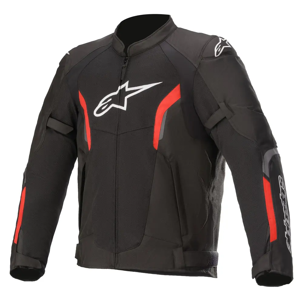 Alpinestars AST V2 Air Mens Textile Motorcycle Jacket Black/Red 4XL