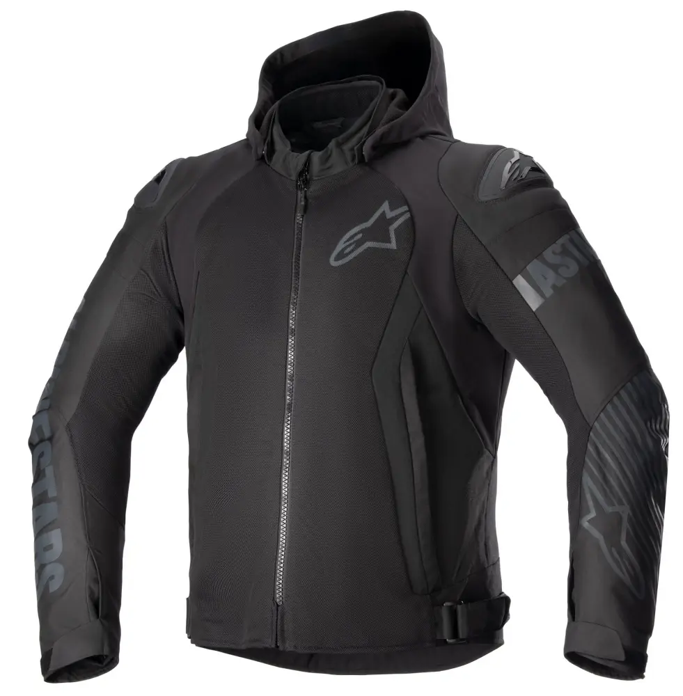 Alpinestars Zaca Air Mens Textile Motorcycle Jacket Black/Black 3XL
