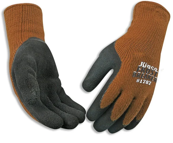 Kinco 1787-S Frostbreaker Latex Fitting Thermal Gripping Gloves for Cold Weather