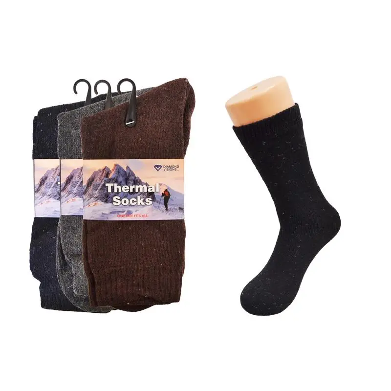 DIAMOND VISIONS Hudson Bay Traders Goods Cotton Thermal Sock Pack of 36 Warm and Comfortable