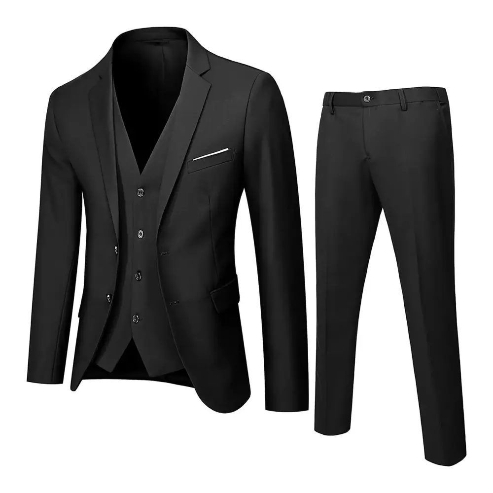 XINYRUNSE Men'S Blazer Suit Slim 3 Piece Suit Business Wedding Party Jacket Vest & Pants End of Year Gifts for Men Sale Clearance Items