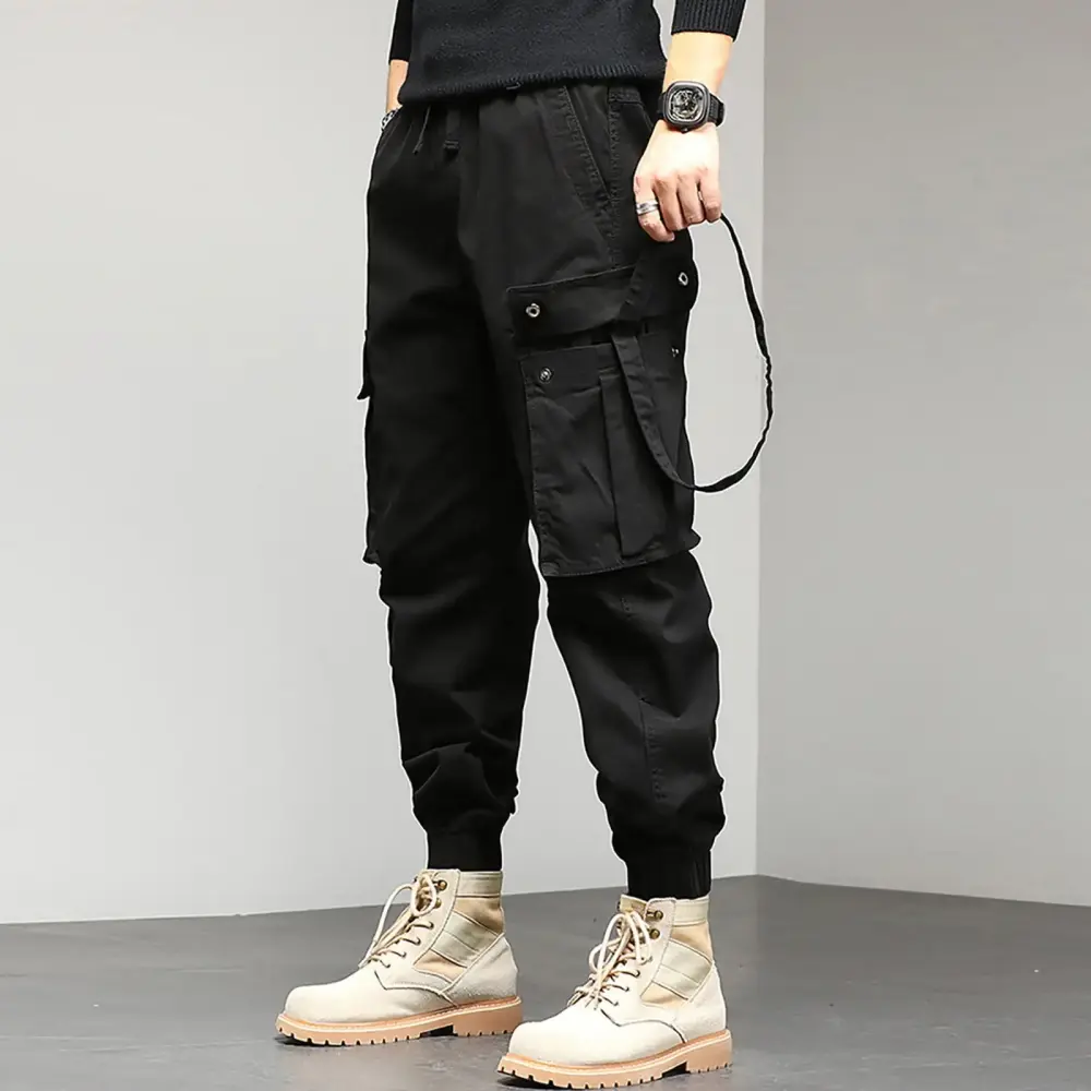 Leather Trench Coat Men Mens Leather Jacket Autumn and Winter New Style