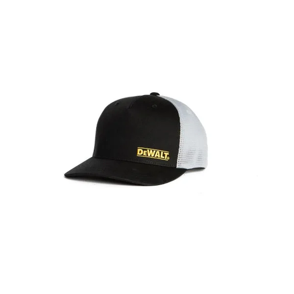DeWalt DXWW50040-314-OSFA Oakdale Trucker Hat Black Light Grey Mesh Back