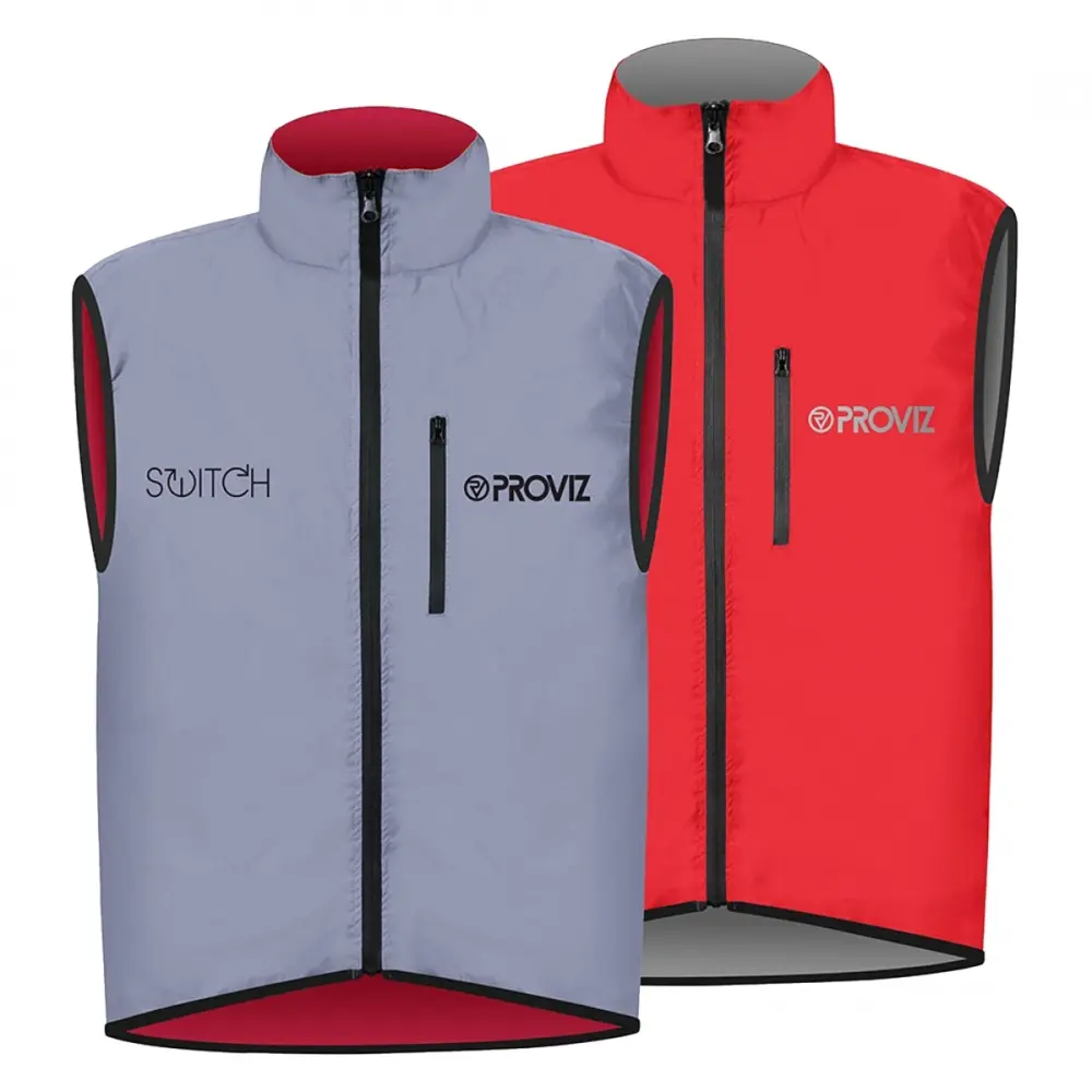 Proviz Switch Gilet Vest Red/Reflective Grey SM Men`s - MGW-13375