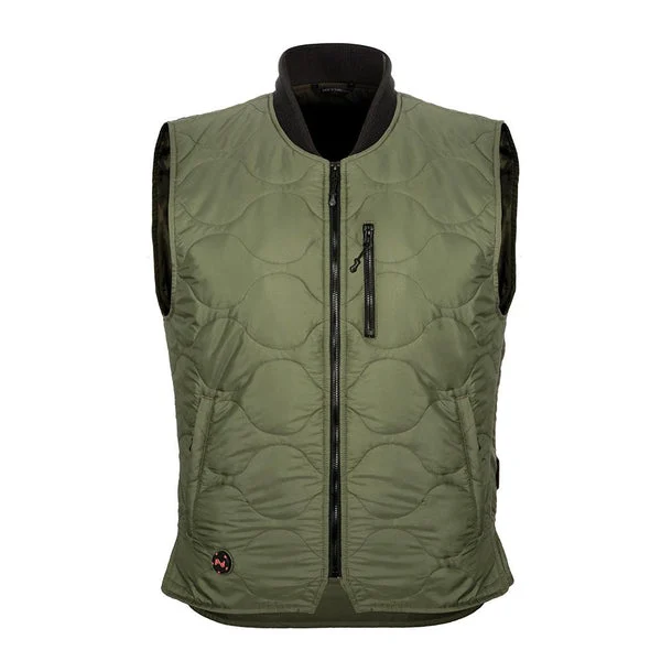 Mobile Warming MWJ18M17-21-06 Bluetooth Heated Company Vest for Men 12V Olive 2XL