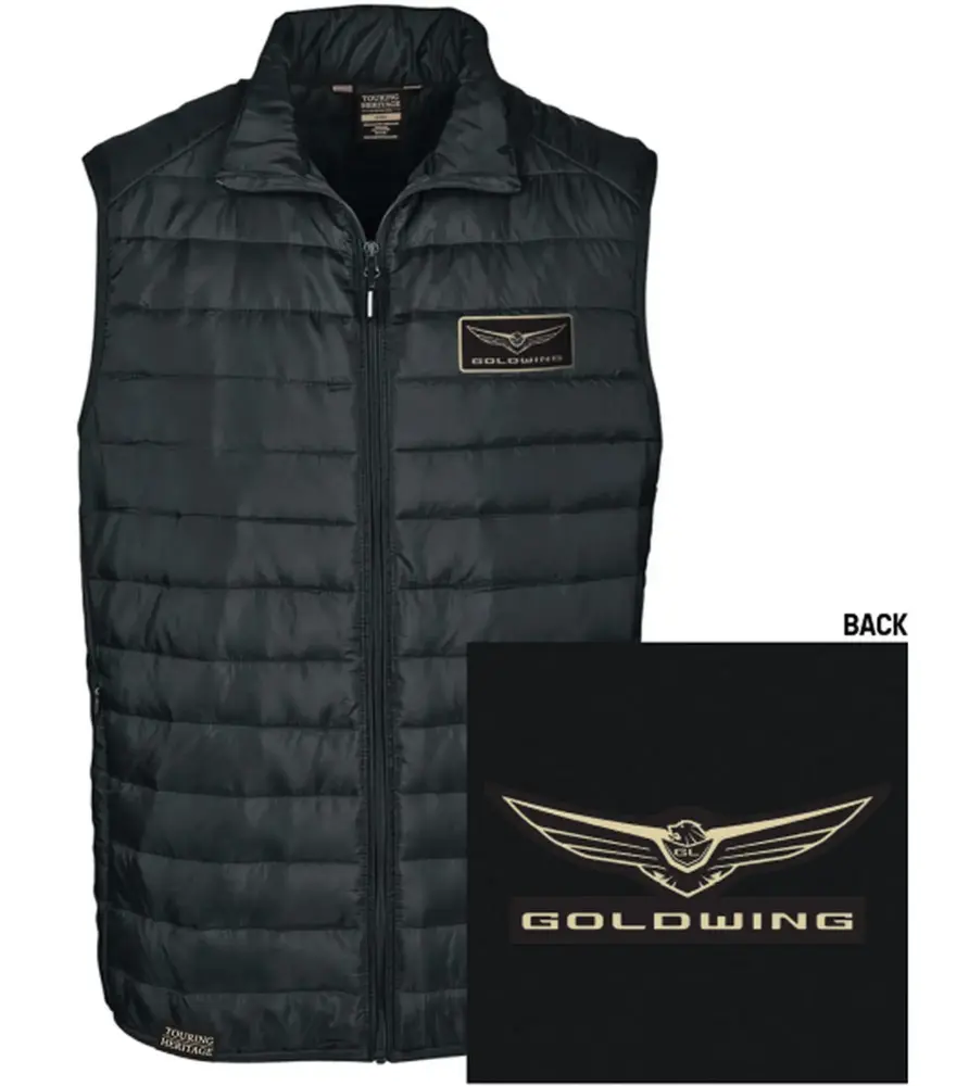Factory Effex Goldwing Mens Puffer Vest Black XXL - MGW-13382