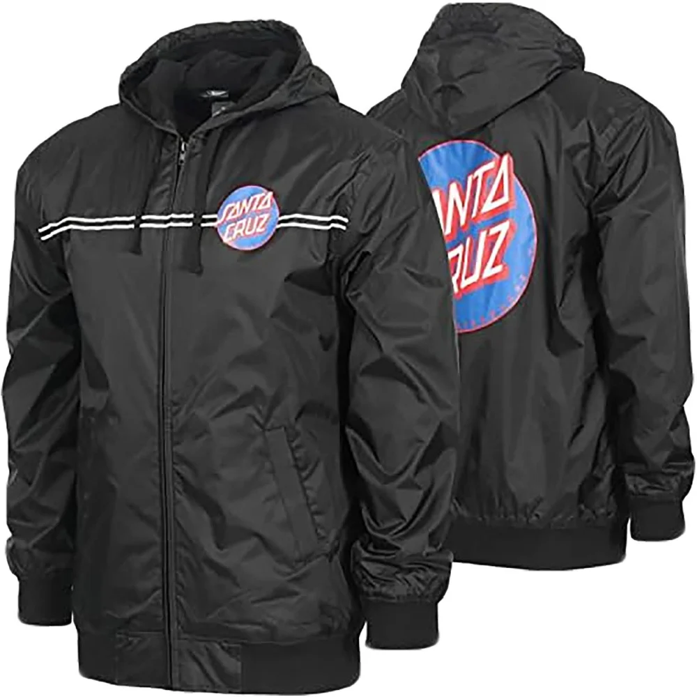 Santa Cruz Dot Windbreaker Youth Boys Jackets Brand New Lightweight Outerwear