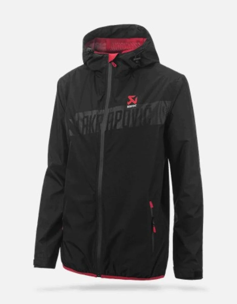 Akrapovic Mens Corpo Windbreaker Black Large Lightweight Jacket