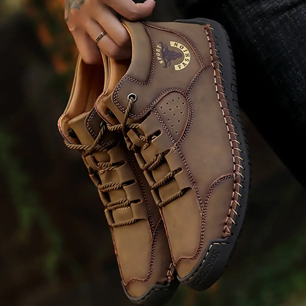 Tejiojio Fall Clearance Men's Snow Boots Winter Ankle Short Bootie Waterproof Footwear Warm Shoes