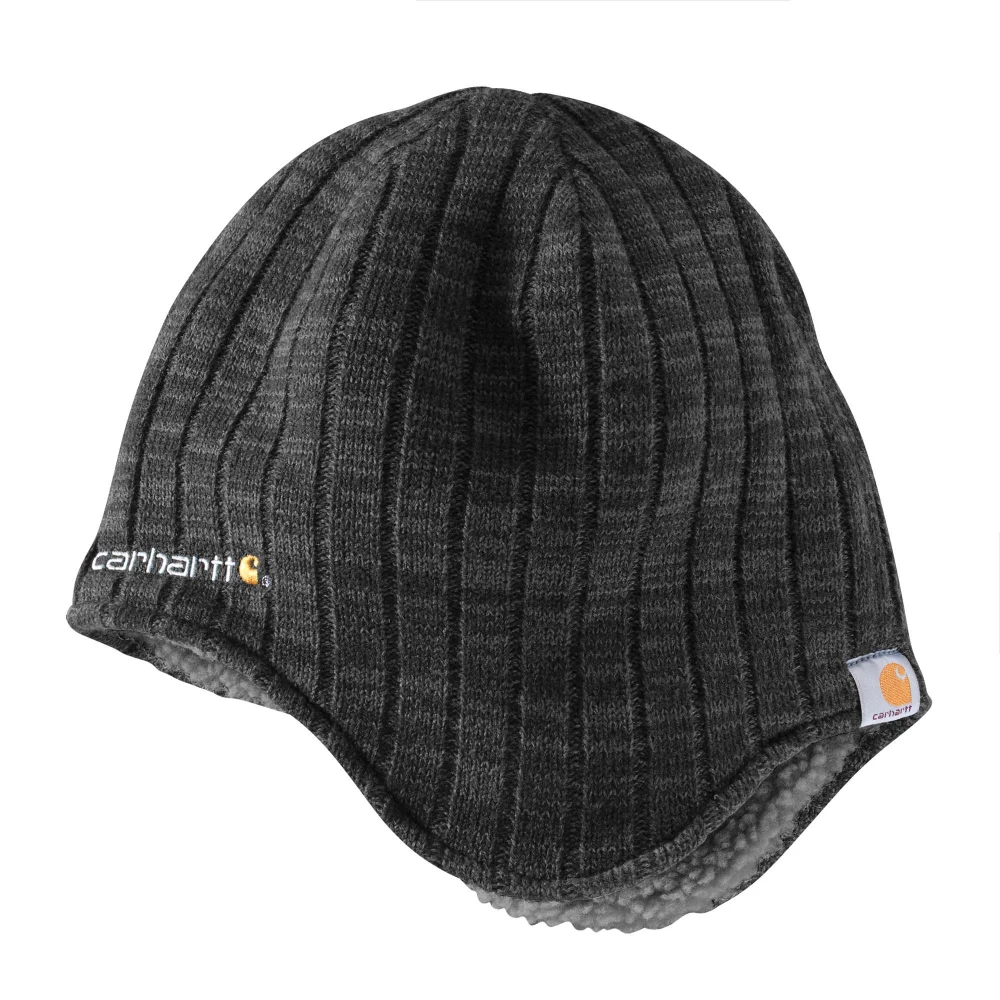Carhartt Knit Earflap Hat with Warm Lining for Extreme Cold Protection