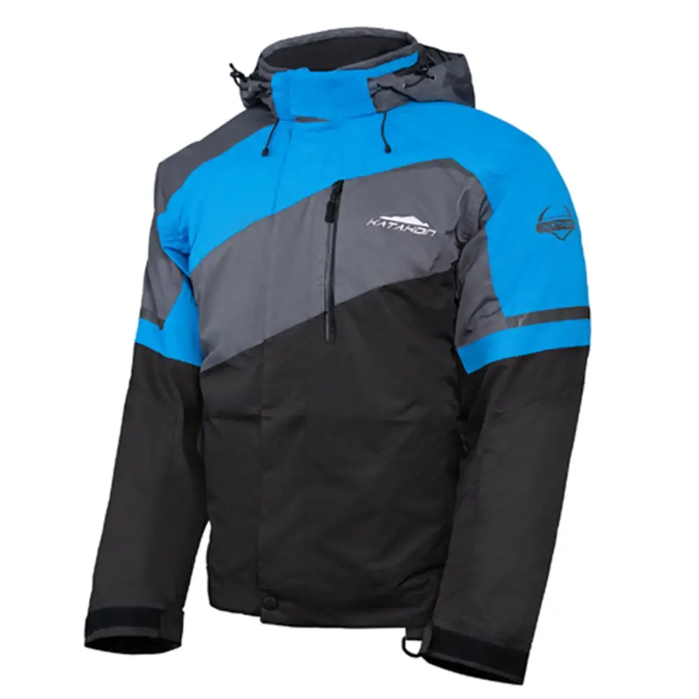Katahdin Recon Mens Snow Jacket Black/Gray/Blue XL - MGW-17711