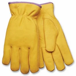 Women's Cowhide Work Gloves Thermal Lined Medium for Cold Weather
