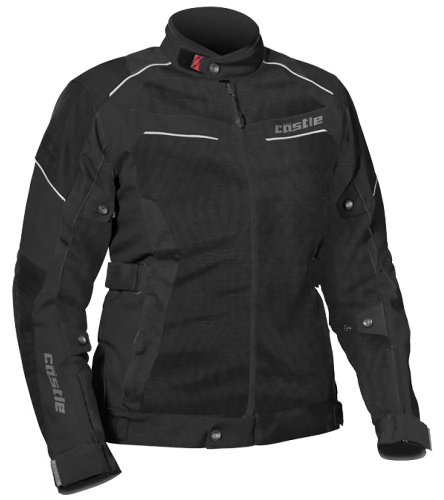 Castle Passion Air Womens Motorcycle Jacket Black LG - MGW-17803