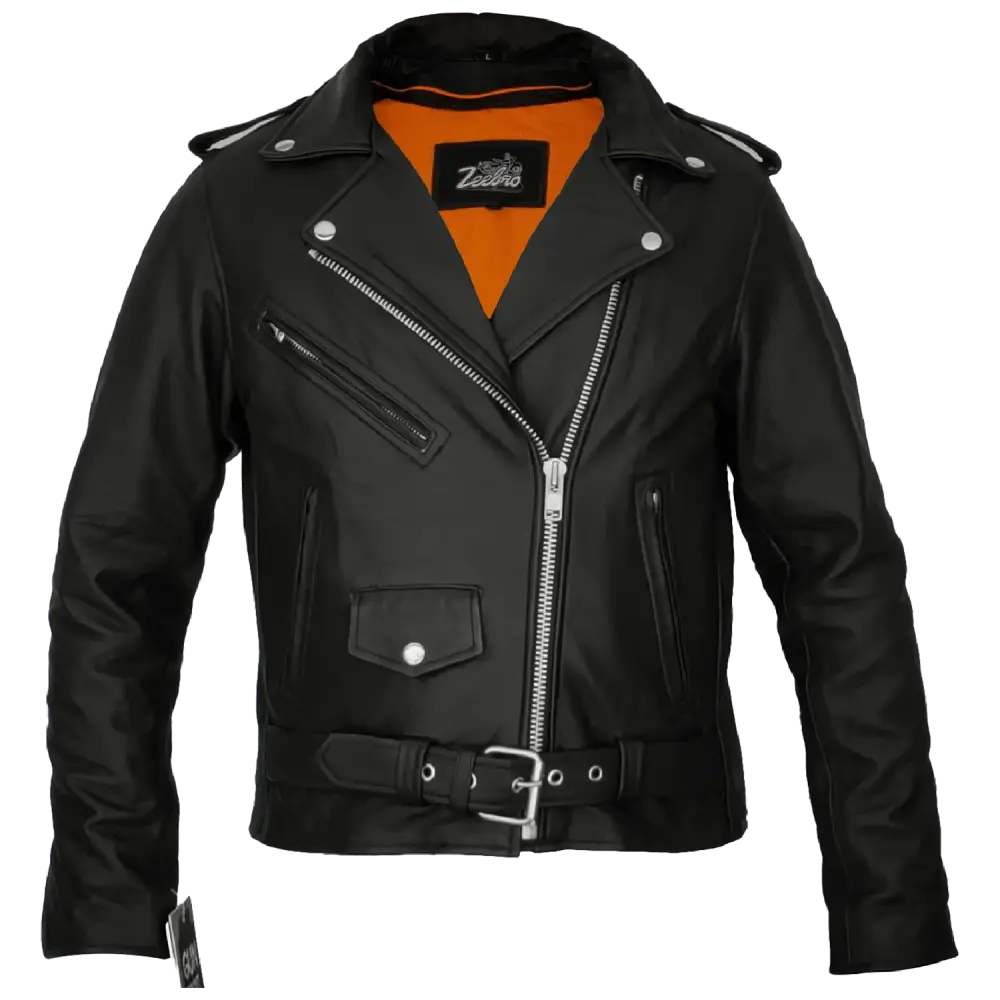 Zeebro Women's ANC�C402 Rock n' Roll Classic Motorcycle Jacket Size L