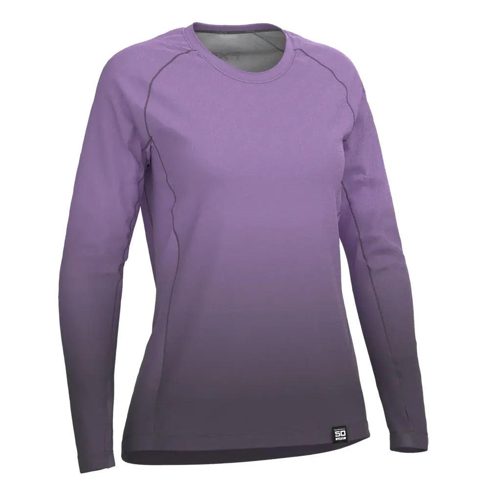 FXR Womens Attack UPF Longsleeve Shirt Lavender Fade Lightweight Polyester X-Large 232243-8700-16