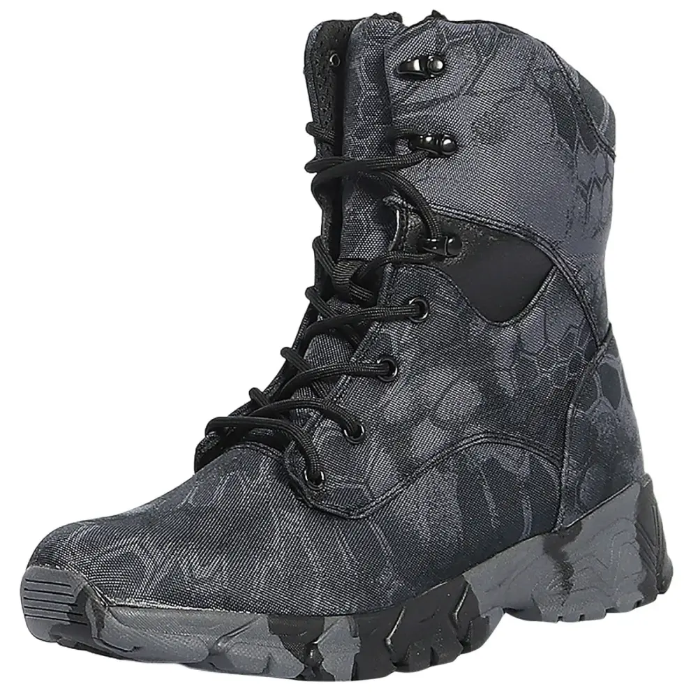 B91xZ Mens Work Boots Relaxed Fit Traven Lace Up Waterproof Boot.Dark Gray 7