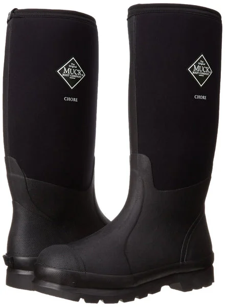 The Original Muck Boot CHH-000A-BL-080 Chore Hi Men's Work Boots Size 8 Black