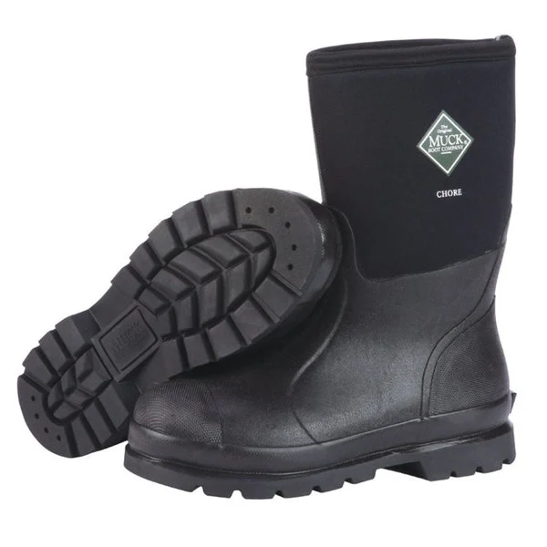 The Original Muck Boot CHM-000A-BL-120 Chore Mid Men's Boots Size 12 US Comfortable Work Boots