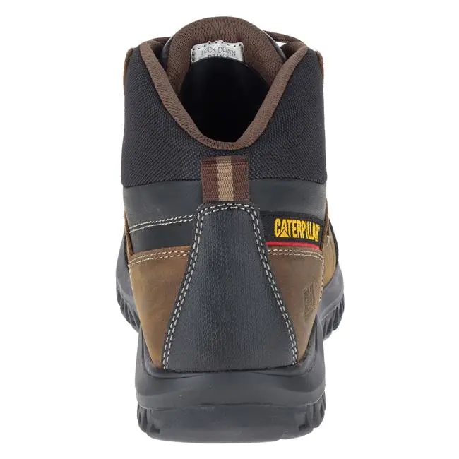 CAT P74128-8.5W Men's Soft-Toe Threshold Waterproof Work Boot Brown 8.5 Wide
