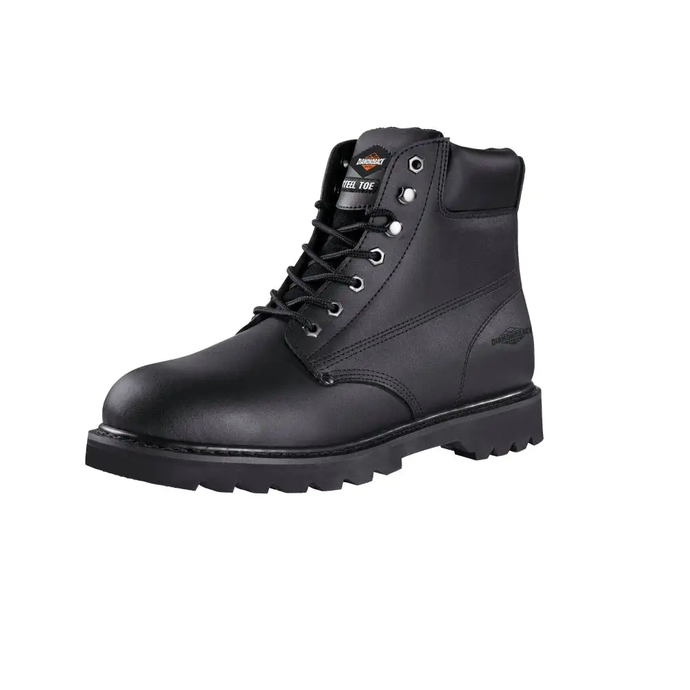 Diamondback 655SS-9.5 Black Work Boots Size 9.5