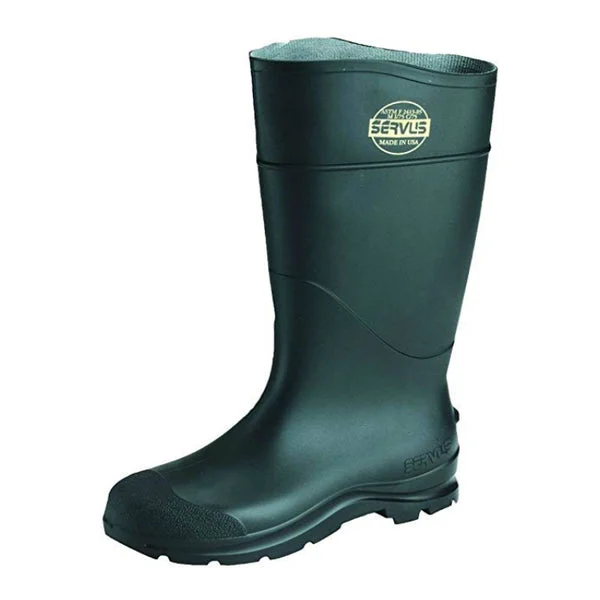 Servus 18822-11 Non-Insulated Mens CT Hi-Knee Boot Black Size 11