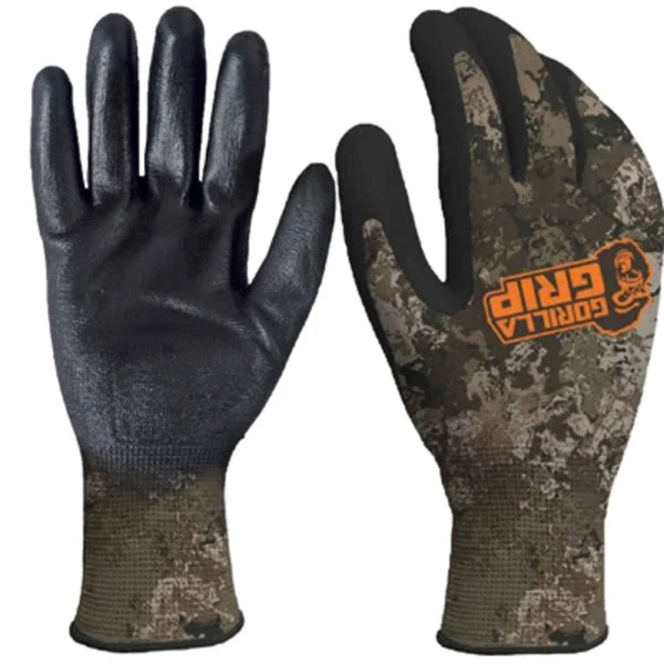 Gorilla Grip 25098-26 Men's Wildland Pattern Glove Extra Large Outdoor Work Gloves
