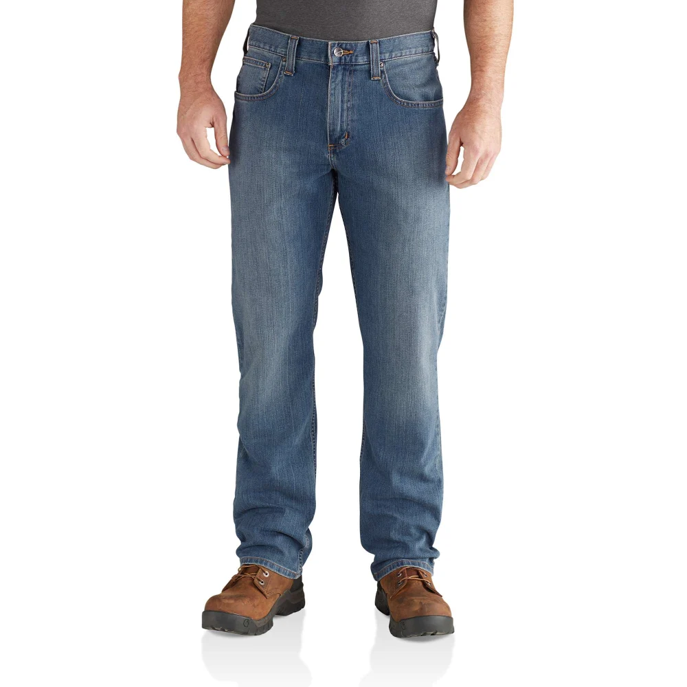 Carhartt Rugged Flex Relaxed Fit 5-Pocket Jean in Coldwater - Durable Work Jeans