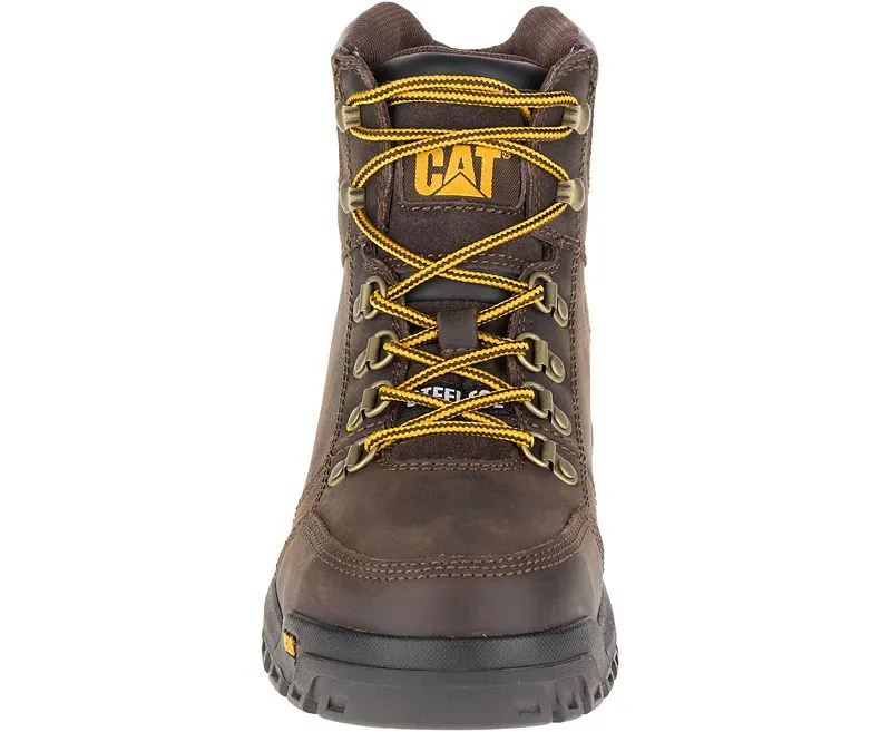 Cat Mens Outline Slip Resistant Steel Toe Work Boot Medium Size 9.5