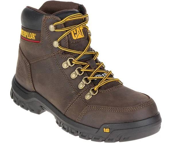 Cat P90803-13M Men's Outline Slip Resistant Steel Toe Work Boot Medium Size 13 Work Shoes
