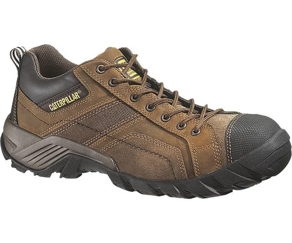 Cat Caterpillar Mens Argon Composite Toe Work Shoe Dark Brown Size 7 P89957-7M