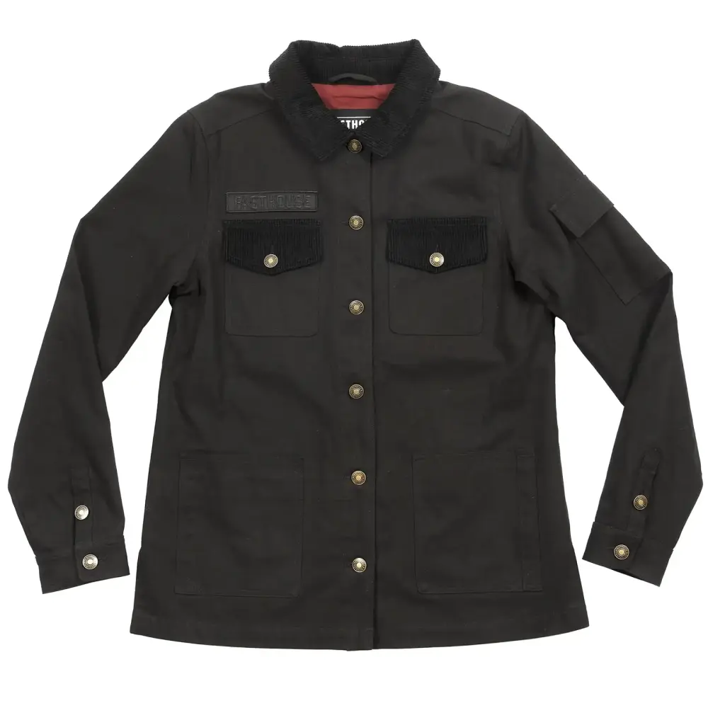 Fasthouse Grafter Chore Womens Jacket (X-Large. Black) - MGW-27498