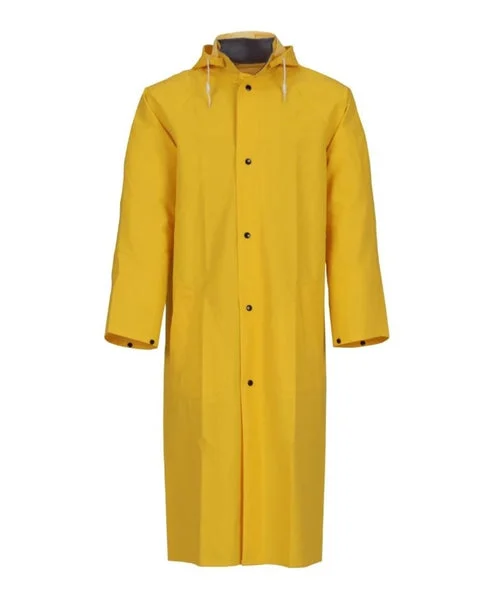 Tingley Raincoat with Detachable Hood X-Large Yellow 48" C53217-XL